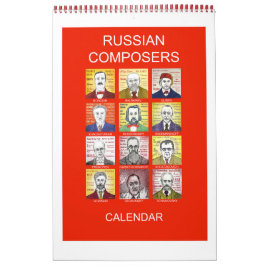 Calendario mural de COMPOSITORES RUSOS