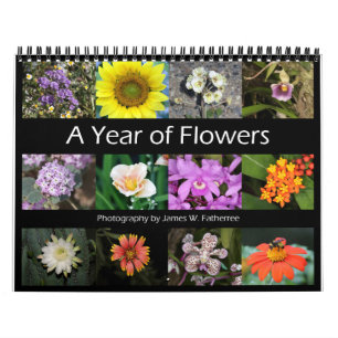 Calendario mural de flores surtidas 5 de J.W. Fath