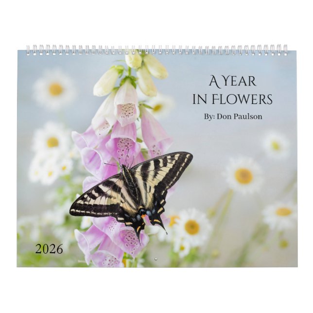 Calendario mural de fotografía floral 2026 (Tapa)