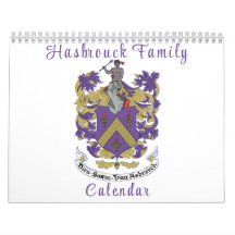 Calendario mural de la familia Hasbrouck