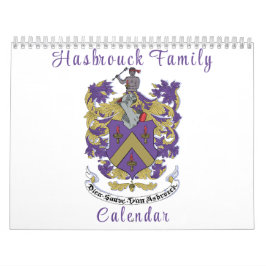 Calendario mural de la familia Hasbrouck