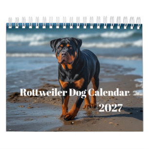 Calendario mural de perros Rottweiler 2027
