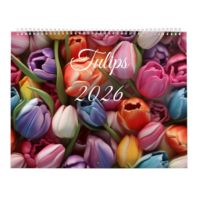 Calendario mural de tulipanes 2026 (Tapa)