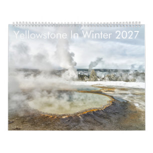 Calendario mural de Yellowstone en invierno 2027 d