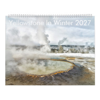 Calendario mural de Yellowstone en invierno 2027 d