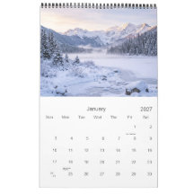 Calendario mural del paisaje de la naturaleza 2027