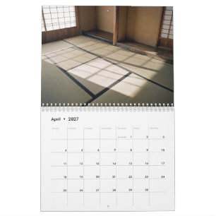 Calendario mural Japandi Luz y Sombra en Japón