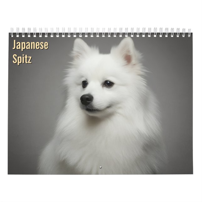 Calendario mural Japanese Spitz 2027 (Tapa)