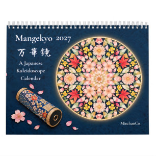 Calendario mural Mangekyo 2027 – Kaleidoscopio jap