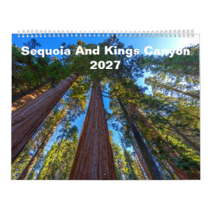 Calendario mural Sequoia y Kings Canyon 2027