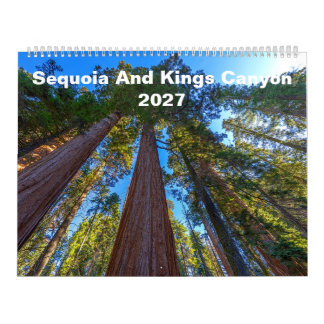 Calendario mural Sequoia y Kings Canyon 2027