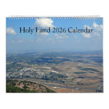 Calendario mural Tierra Santa 2026