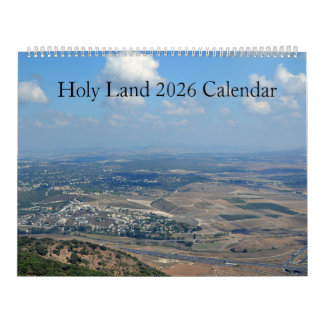 Calendario mural Tierra Santa 2026