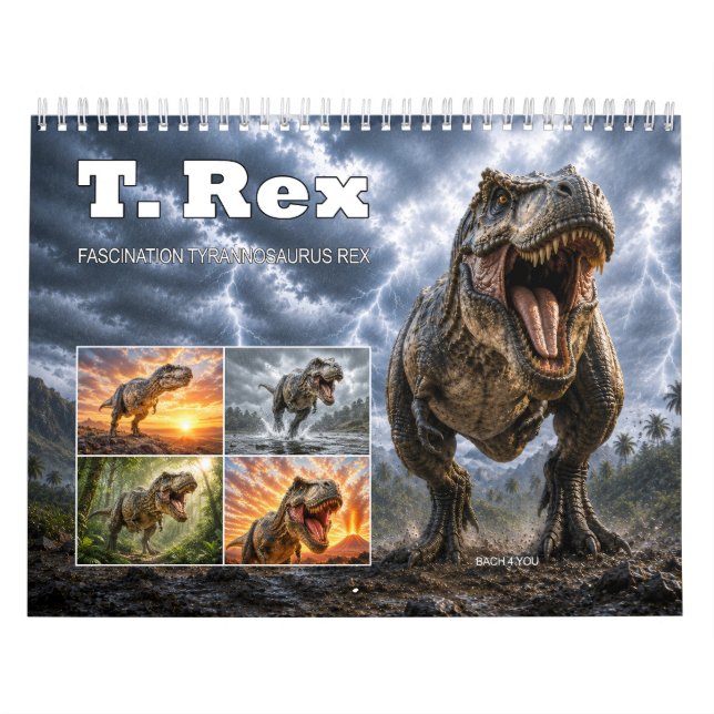 Calendario mural Tyrannosaurus Rex (Tapa)