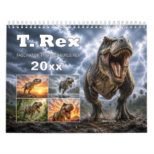 Calendario mural Tyrannosaurus Rex