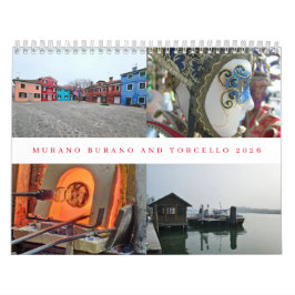 Calendario Murano Burano and Torcello 2026 calendar