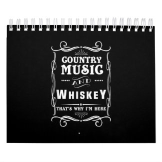 Calendario Música de país y Whisky por eso estoy aquí