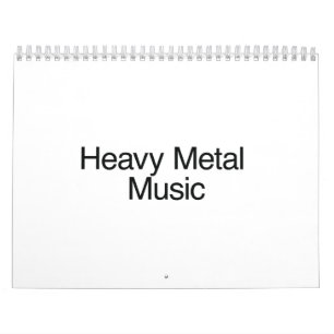 Calendario Música Metalizado dura