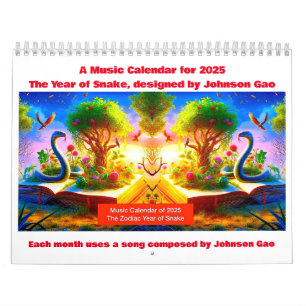 Calendario musical 2025 para el año zodiaco de la 