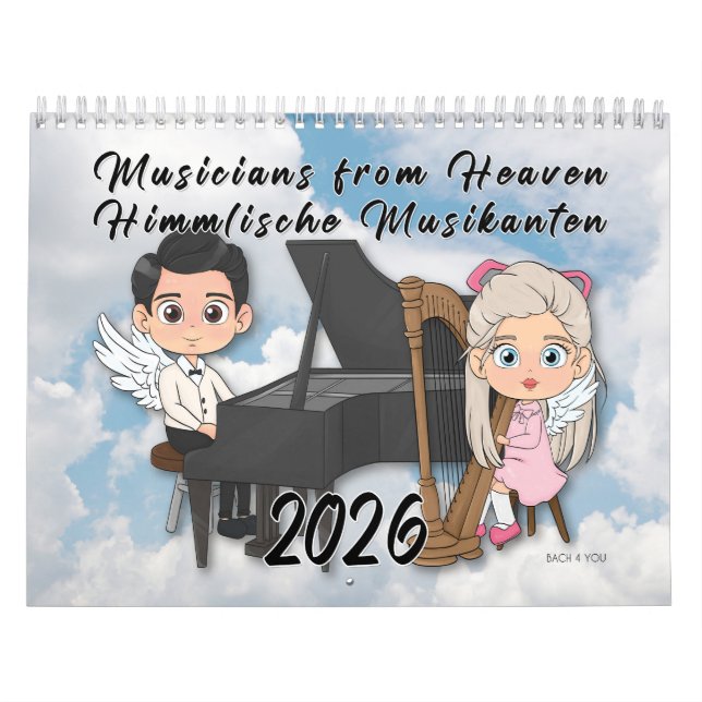 Calendario Músicos del cielo 2026 (Tapa)