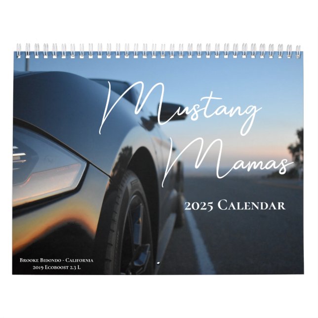 Calendario Mustang Mamas 2025 (Tapa)