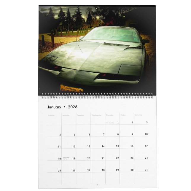 Calendario My 85 Pontiac Firebird (Jan 2026)