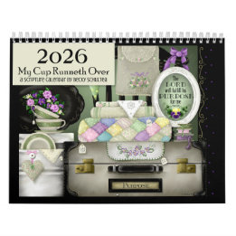 Calendario "My Cup Runneth Over" 2026 Scripture Calendar