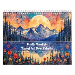 Calendario Mystic Moonlight 2026 – Surreal Full Moon Calendar