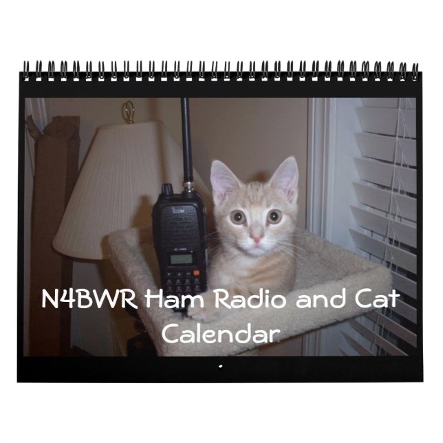 Calendario N4BWR Ham Radio y Cat Calendar (Tapa)