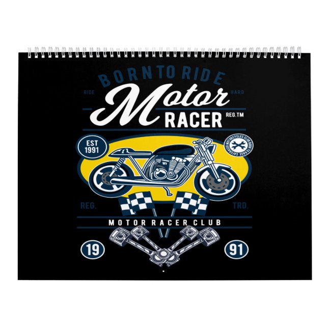 Calendario nace para montar el piloto de motor (Tapa)