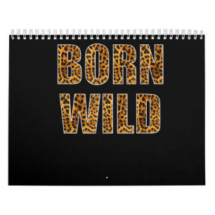 Calendario nacido salvaje cheetah tiger leopark animal print