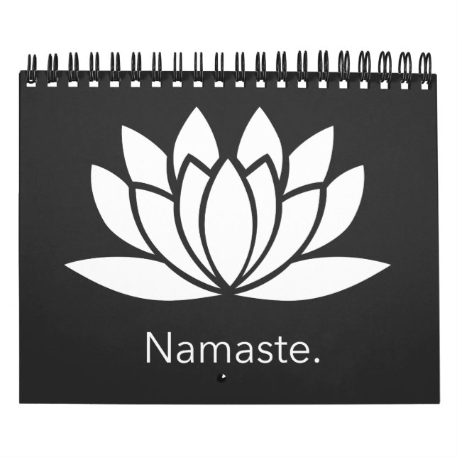 Calendario Namaste con la flor espiritual Lotus (Tapa)