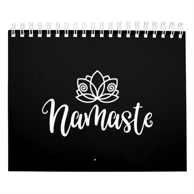 Calendario Namaste Lotus Design Para Los Amantes Del Yoga (Tapa)