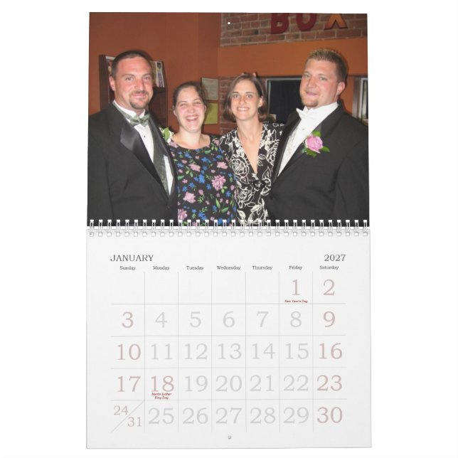 Calendario Nana y Granpa Willie (Jan 2027)