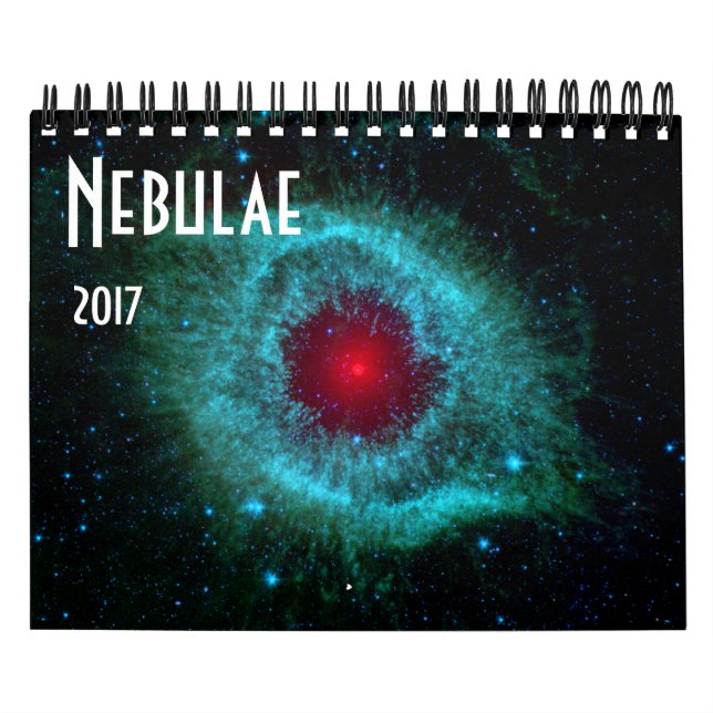 Calendario NASA 2017 del universo de la astronomía de espacio (Tapa)