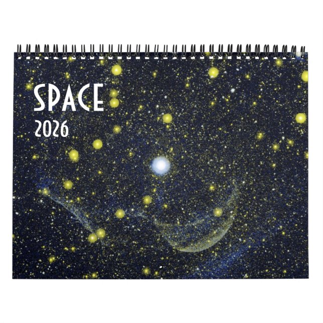 Calendario NASA Espacio Universo Galaxia 2026 (Tapa)