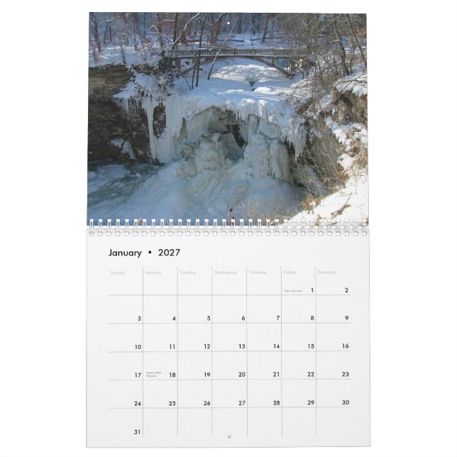 Calendario Naturaleza 2011 de Minnesota (Jan 2027)