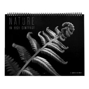 Calendario Naturaleza en alto contraste