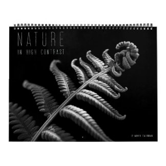 Calendario Naturaleza en alto contraste