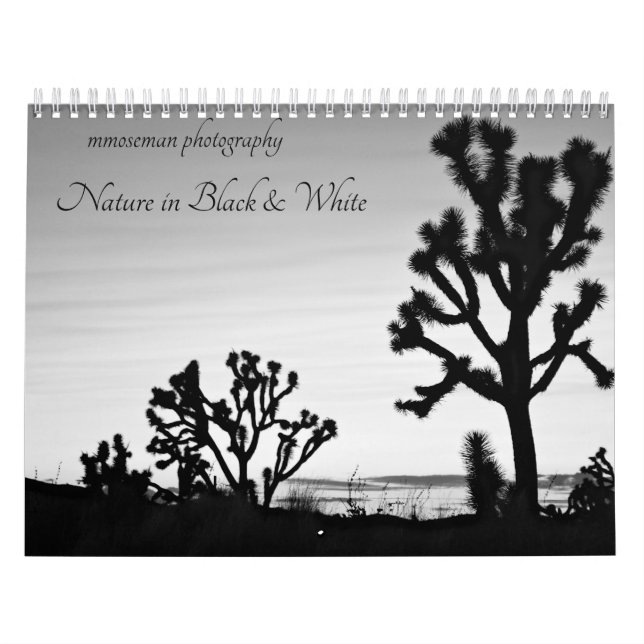 Calendario Naturaleza en blanco y negro (Tapa)