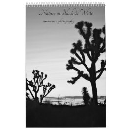 Calendario Naturaleza en blanco y negro