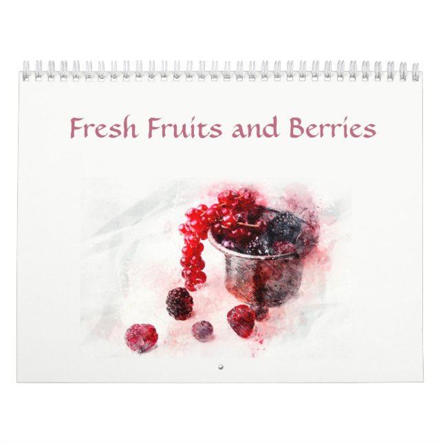 Calendario Naturaleza fresca y brillante de frutas y bayas
