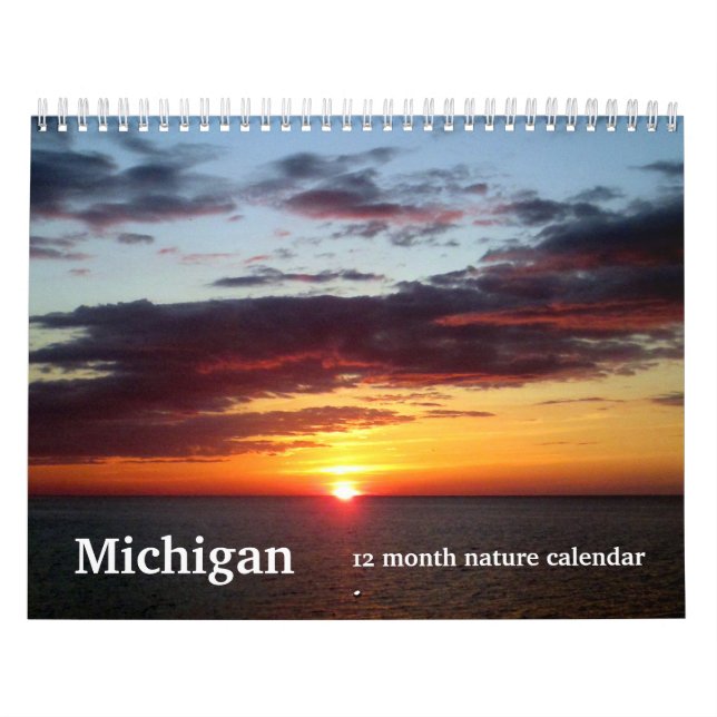 Calendario Naturaleza y paisaje de Michigan 2026 (Tapa)