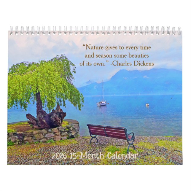 Calendario Nature /2026 15-Month Calendar (Tapa)