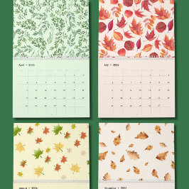 Calendario Nature-Inspired Botanical Art Wall Calendar