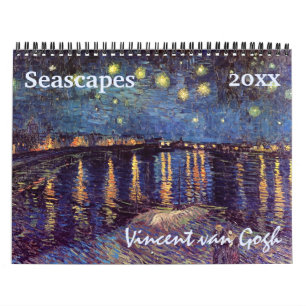 Calendario Náutica marítima de Vincent van Gogh Seascapes