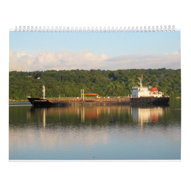 Calendario Naves en el río Hudson 2016 (Reverso)