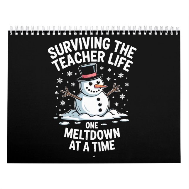 Calendario Navidad Sobrevivir Vida de Maestro Colapso Navidad (Tapa)