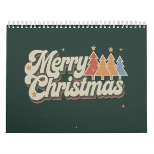 Calendario Navidad Vintage Feliz Navidad Vacaciones
