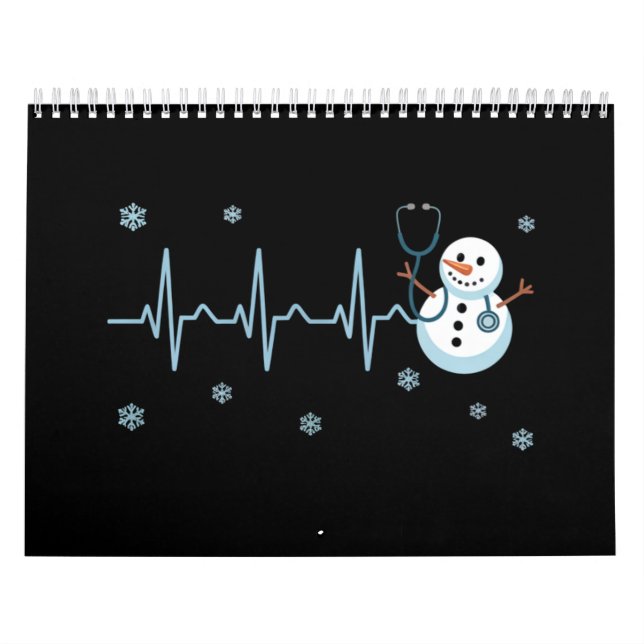 Calendario Navidades de la enfermera Snowman (Tapa)